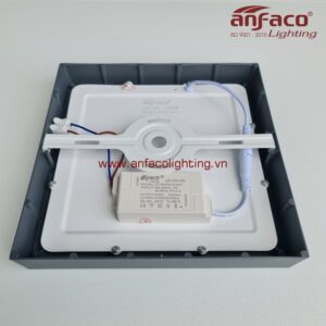 Đèn Anfaco Panel áp nổi trần AFC 556X 6W 12W 18W 22W vuông viền xám