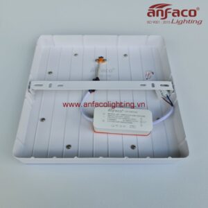 AFC-560V-560D đèn Anfaco vuông gắn nổi AFC560V viền vàng AFC560D viền xanh 18W