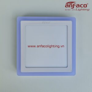 AFC-560V-560D đèn Anfaco vuông gắn nổi AFC560V viền vàng AFC560D viền xanh 18W