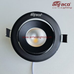 Đèn Anfaco downlight âm trần xoay góc AFC 618D 3W 5W 7W 12W vỏ đen