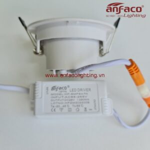 Đèn Anfaco downlight âm trần xoay góc AFC 618T 3W 5W 7W 12W vỏ trắng