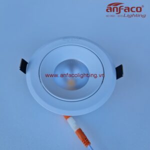 AFC-618T đèn Anfaco downlight âm trần vỏ trắng AFC618T 3W 5W 7W 12W kính mờ xoay góc