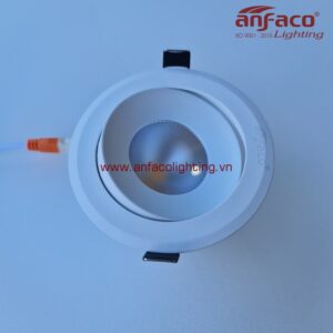 AFC-618T đèn Anfaco downlight âm trần vỏ trắng AFC618T 3W 5W 7W 12W kính mờ xoay góc