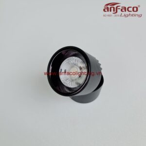 AFC-645D Đèn downlight nổi Anfaco xoay góc AFC645D vỏ đen 9W 15W ánh sáng trắng, vàng, vàng ấm