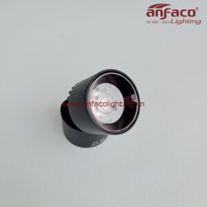 AFC-645D Đèn downlight nổi Anfaco xoay góc AFC645D vỏ đen 9W 15W ánh sáng trắng, vàng, trung tính