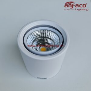 AFC-647T Đèn Anfaco lon led nổi downlight xoay góc AFC647T 7W 12W vỏ trắng ánh sáng trắng 6500K ánh sáng trung tính 4200K, ánh sáng vàng 3200K