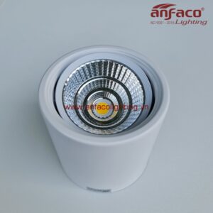 AFC-647T Đèn Anfaco lon led nổi downlight xoay góc AFC647T 7W 12W vỏ trắng ánh sáng trắng 6500K ánh sáng trung tính 4200K, ánh sáng vàng 3200K