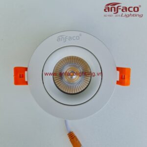 AFC 672T đèn led downlight âm trần Anfaco xoay góc vỏ trắng