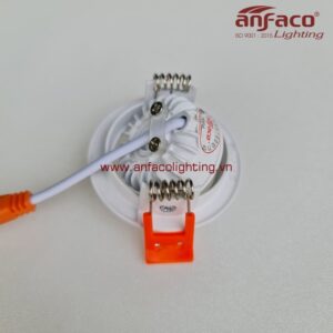 AFC-689 Đèn LED âm trần Anfaco xoay góc AFC689 3W 5W 7W 10W ánh sáng trắng 6500K trung tính 4200K vàng 3200K