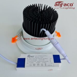 Đèn Anfaco downlight âm trần AFC 727-7W 12W 15W 18W xoay góc