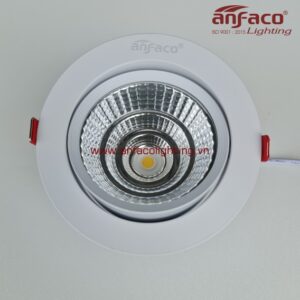 AFC-734 Đèn downlight âm trần xoay góc Anfaco AFC734 vỏ trắng 3W 5W 7W 9W 12W ánh sáng đổi màu