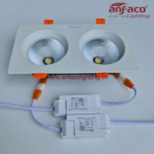 Đèn Anfaco downlight âm trần đôi AFC 757-2-12W