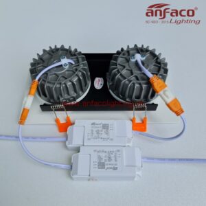 Đèn Anfaco downlight âm trần đôi AFC 757-2-12W