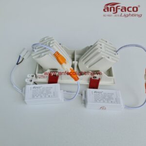 Đèn Led âm trần 2 bóng Anfaco AFC 764-9w-12w xoay góc