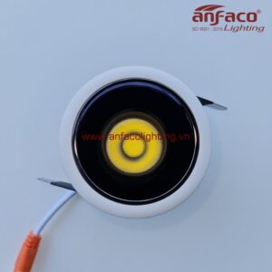 AFC-665 Đèn Anfaco lon led downlight âm trần xoay góc AFC665 5W 7W 15W vỏ trắng ánh sáng trắng 6500K ánh sáng trung tính 4200K, ánh sáng vàng 3200K