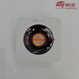 AFC-769T Đèn downlight nổi vuông Anfaco AFC769T vỏ trắng 12W chóa đen bóng