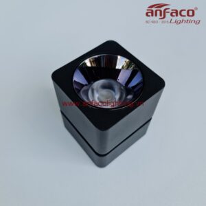 AFC-779-12W đèn Anfaco vuông gắn nổi xoay góc 360° độ AFC779 12W vỏ đen