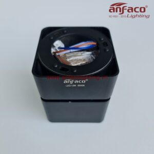 AFC-779-12W đèn Anfaco vuông gắn nổi xoay góc 360° độ AFC779 12W vỏ đen