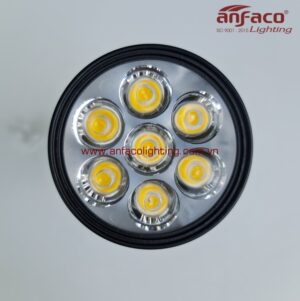 Đèn led tiêu điểm spotlight AFC 888D-7W vỏ đen đế ngồi Anfaco