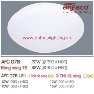 Led ốp trần nổi AFC 078-12W