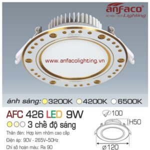 Đèn LED âm trần Anfaco AFC 426-9W