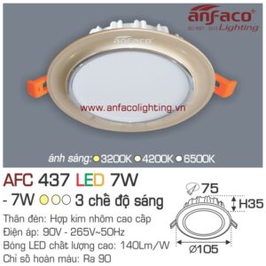 Đèn LED âm trần Anfaco AFC 437-7W