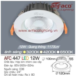 Led âm trần Anfaco AFC 447-12W