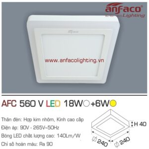 Đèn LED ốp trần nổi Anfaco AFC 560V-18W+6W