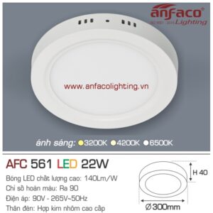 Đèn LED ốp trần nổi Anfaco AFC 561-22W