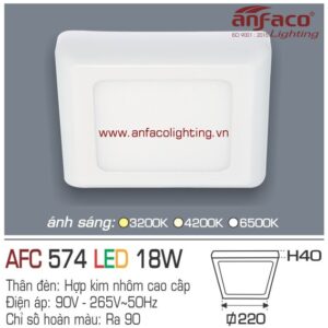 AFC574 Đèn LED ốp trần Anfaco AFC 574-18W