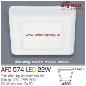 AFC574Đèn LED ốp trần Anfaco AFC 574-22W