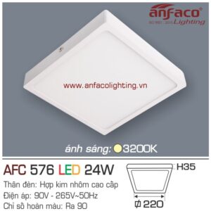 AFC57624w Đèn LED ốp trần Anfaco AFC 576-24W