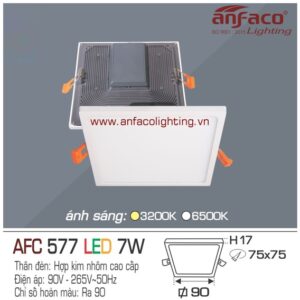 AFC577 Đèn LED âm trần Anfaco AFC 577-7W