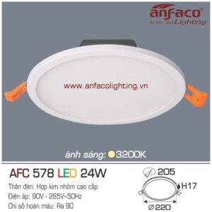 AFC578 Đèn LED âm trần Anfaco AFC 578-24W