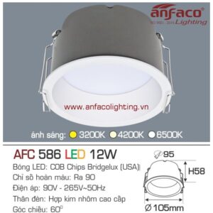 Đèn Anfaco downlight âm trần afc-586-12w