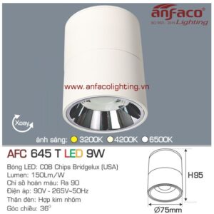 Đèn LED downlight nổi Anfaco AFC 645T-9W