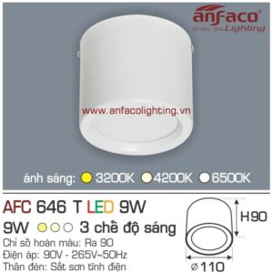 Đèn LED downlight nổi Anfaco AFC 646T-9W