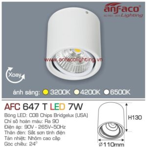 Đèn LED downlight nổi Anfaco AFC 647T-7W