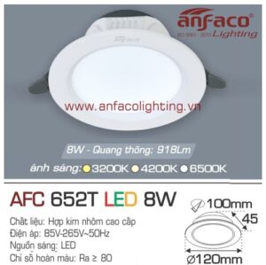 Led âm trần Anfaco AFC 652T-8W