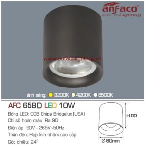 Đèn LED downlight nổi Anfaco AFC 658D-10W