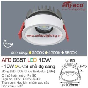 Đèn LED âm trần Anfaco AFC 665T-10W