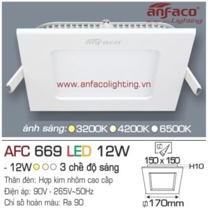 Đèn LED panel Anfaco AFC 669-12W