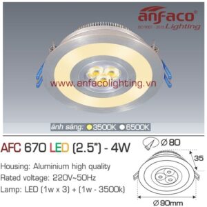 Led âm trần Anfaco AFC 670-4W