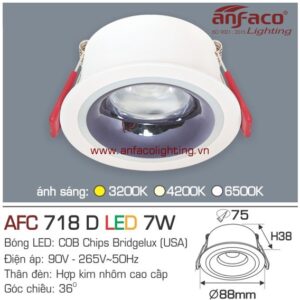 AFC 718D 7W Đèn LED downlight âm trần Anfaco AFC718D7W