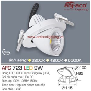 Đèn LED âm trần Anfaco AFC 723-9W