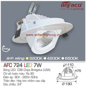 Đèn LED âm trần Anfaco AFC 724-7W