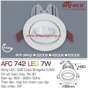 Đèn LED âm trần Anfaco AFC 742-7W