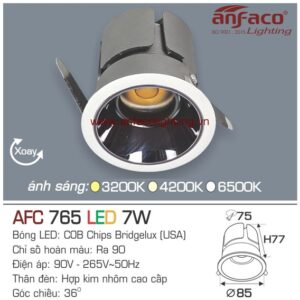 Đèn LED âm trần Anfaco AFC 765-7W