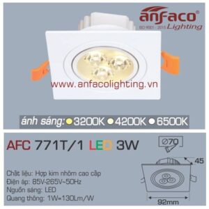 Led âm trần Anfaco AFC 771T/1-3W