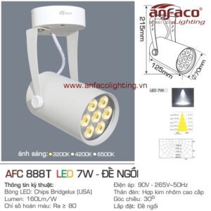 Đèn LED tiêu điểm Anfaco AFC 888T-7W đế ngồi